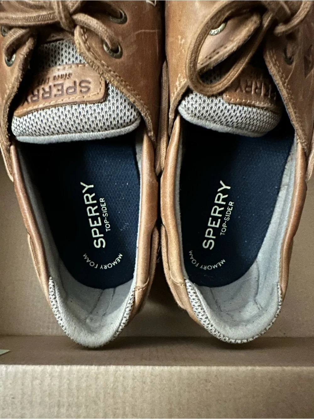 Sperry Surveyor 2-Eye Sonora Brown Leather Shoes 12W